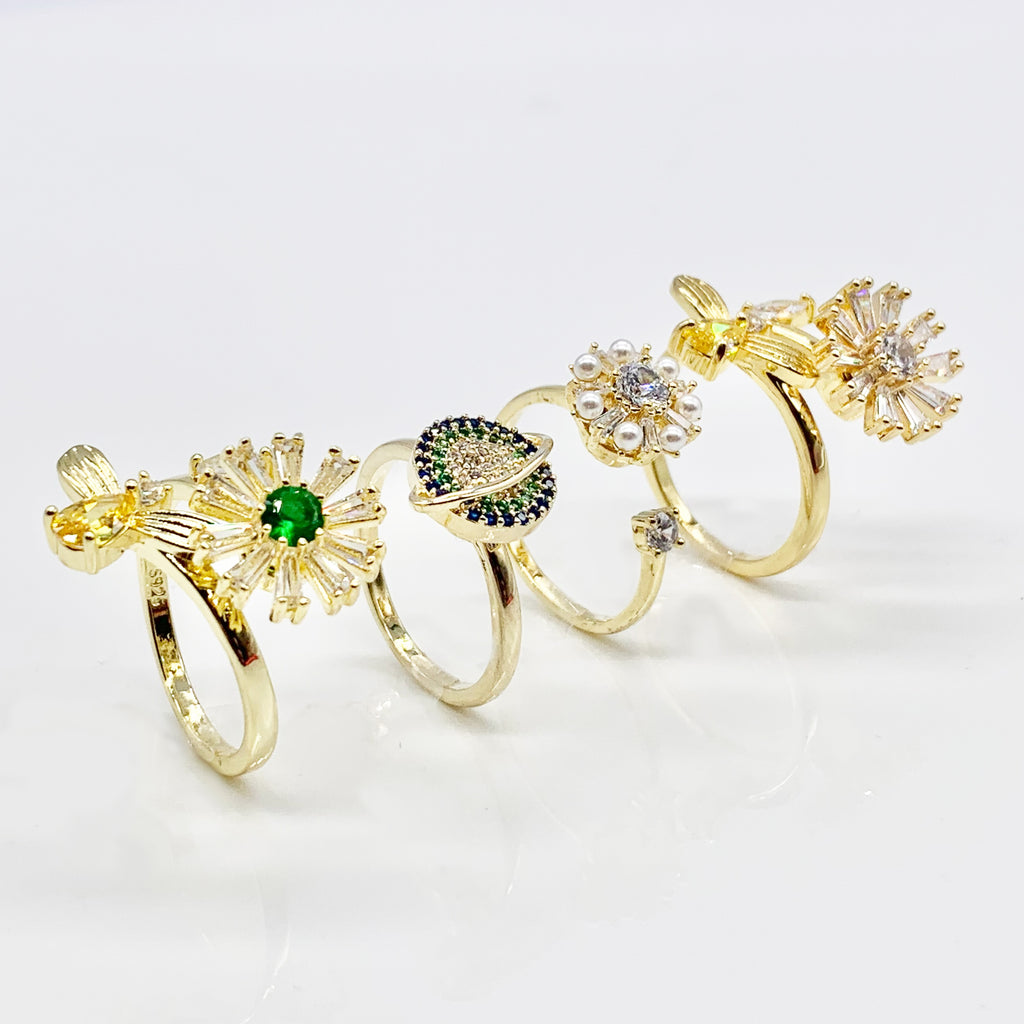 Gold Rotating Rings Gold Spinner Rotating Ring – Calm Spinners
