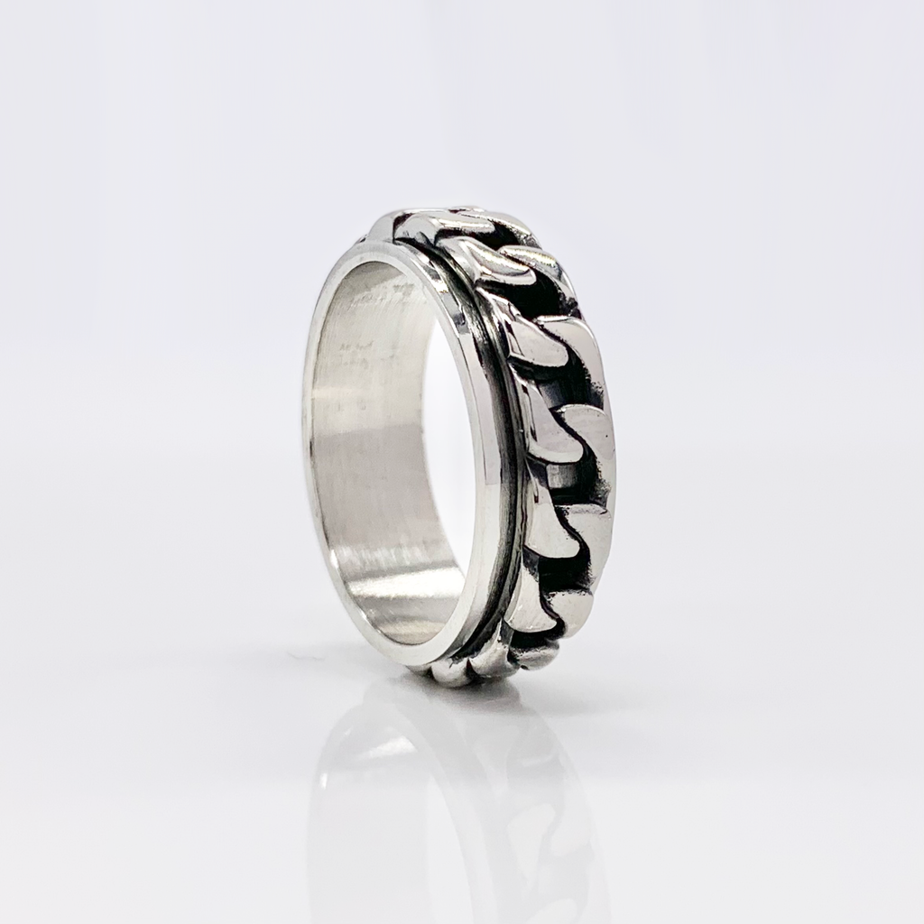 Chain Spinner Anxiety Ring Fidget Ring