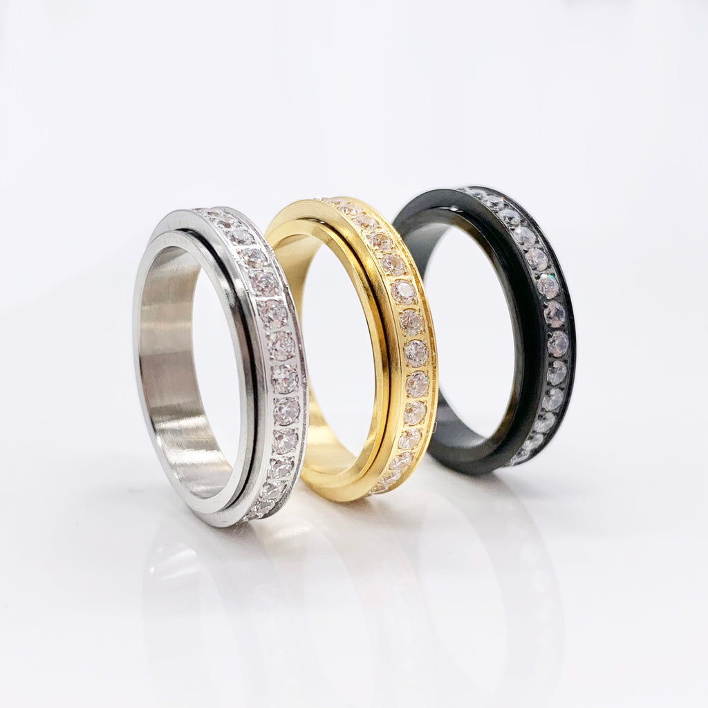 Spinner Ring Titanium steel Worry Ring