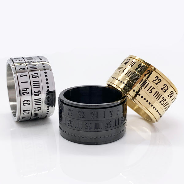 Lens Spinner Ring Moving Worry Ring Fidget Ring