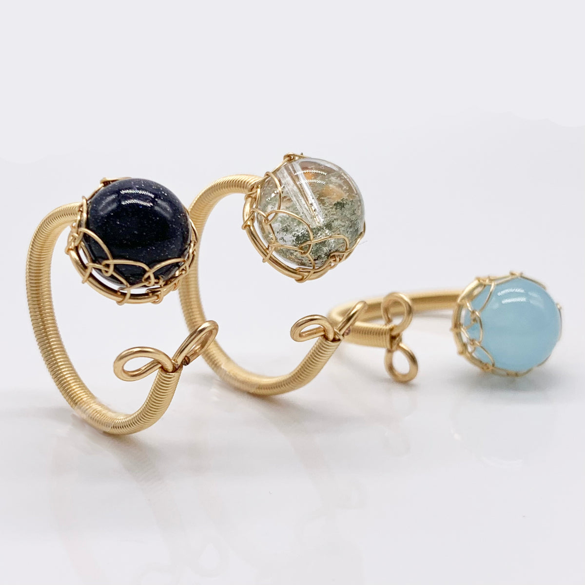 Dainty Bead Fidget Ring - Rings for Anxiety and Stress – Calm Spinners